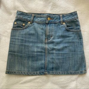 Denim mini skirt H&M